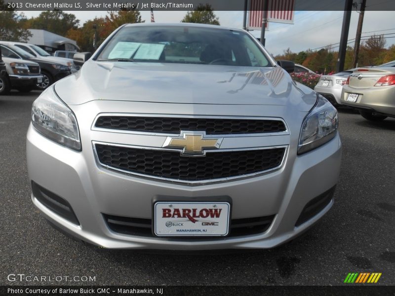 Silver Ice Metallic / Jet Black/Titanium 2013 Chevrolet Malibu LS