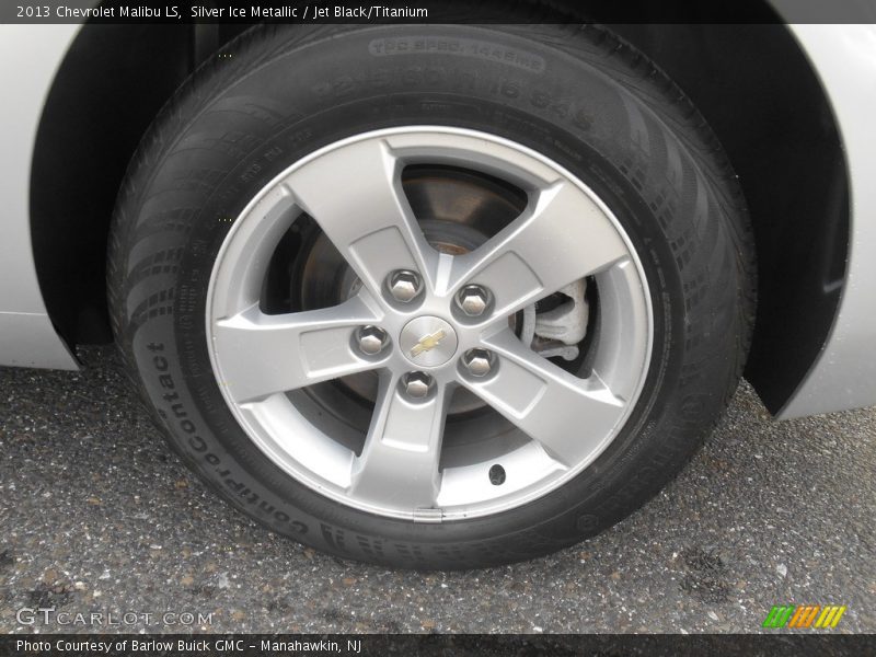 Silver Ice Metallic / Jet Black/Titanium 2013 Chevrolet Malibu LS