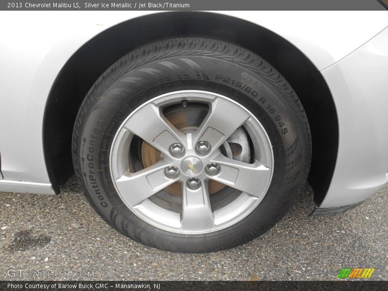 Silver Ice Metallic / Jet Black/Titanium 2013 Chevrolet Malibu LS