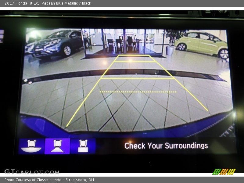 Aegean Blue Metallic / Black 2017 Honda Fit EX