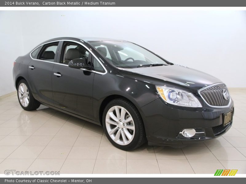 Carbon Black Metallic / Medium Titanium 2014 Buick Verano