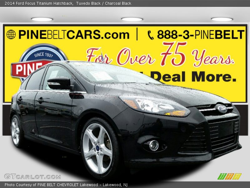 Tuxedo Black / Charcoal Black 2014 Ford Focus Titanium Hatchback