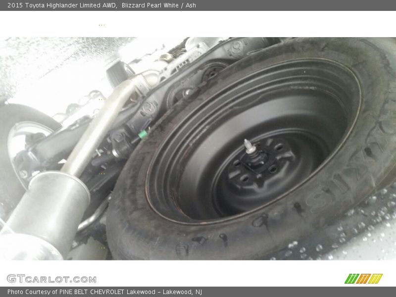 Blizzard Pearl White / Ash 2015 Toyota Highlander Limited AWD