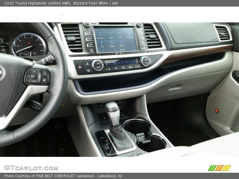 Blizzard Pearl White / Ash 2015 Toyota Highlander Limited AWD