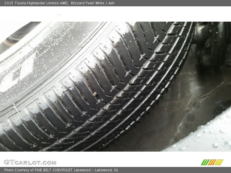 Blizzard Pearl White / Ash 2015 Toyota Highlander Limited AWD