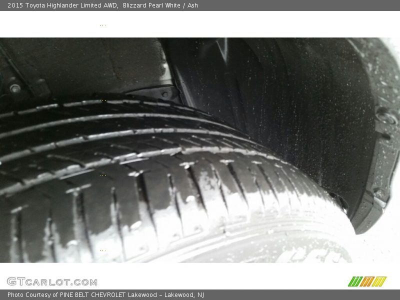 Blizzard Pearl White / Ash 2015 Toyota Highlander Limited AWD