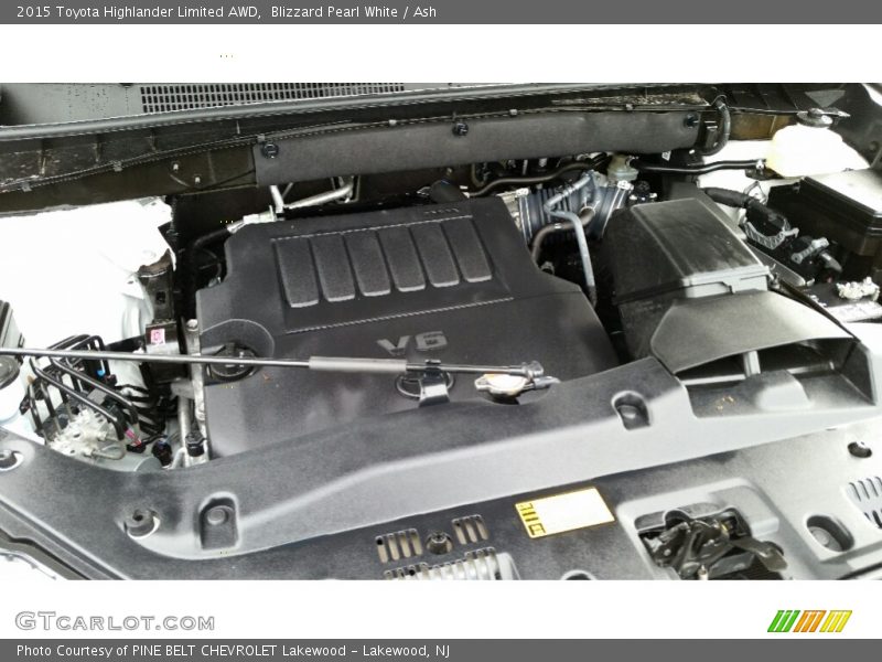 Blizzard Pearl White / Ash 2015 Toyota Highlander Limited AWD
