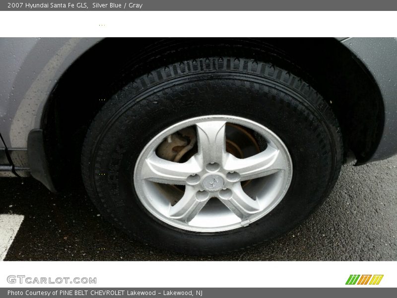 Silver Blue / Gray 2007 Hyundai Santa Fe GLS