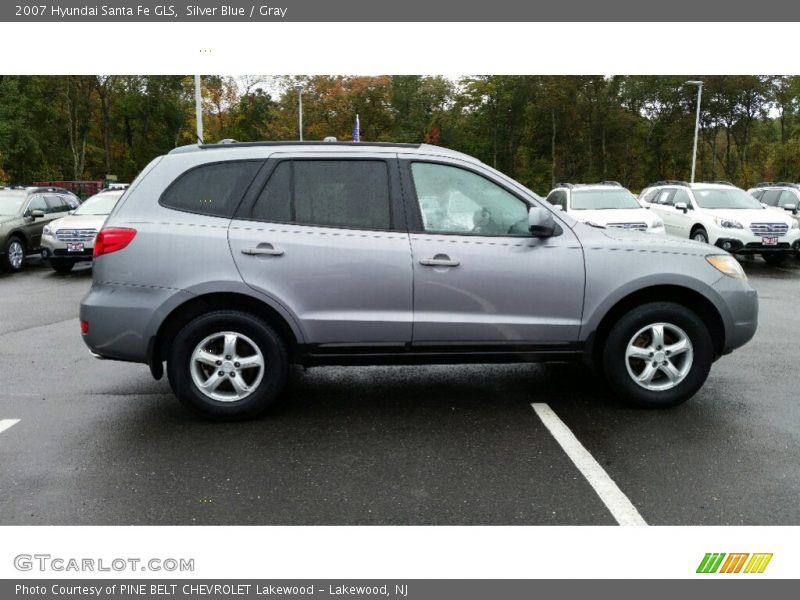 Silver Blue / Gray 2007 Hyundai Santa Fe GLS