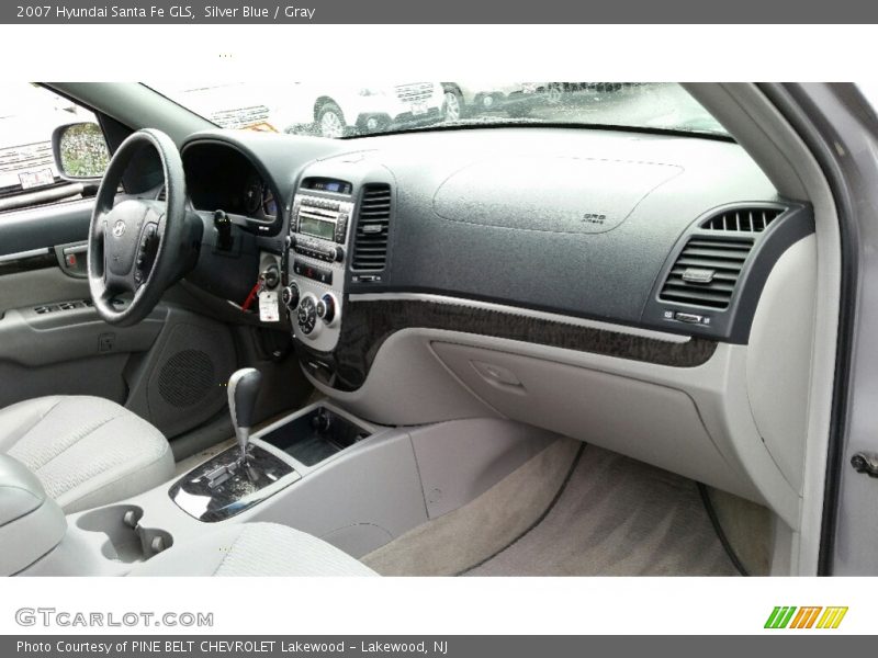 Silver Blue / Gray 2007 Hyundai Santa Fe GLS