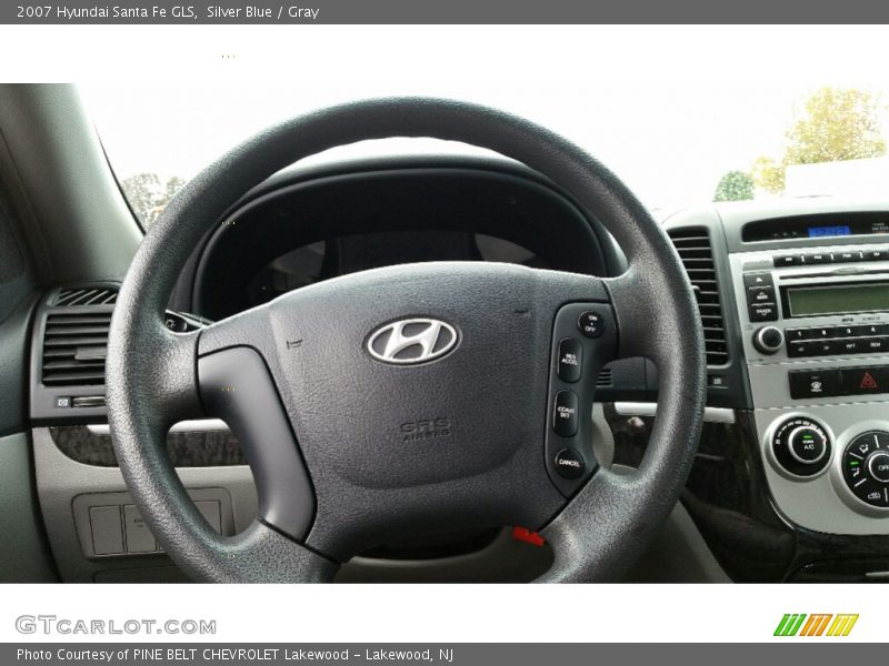 Silver Blue / Gray 2007 Hyundai Santa Fe GLS