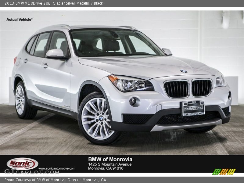 Glacier Silver Metallic / Black 2013 BMW X1 sDrive 28i