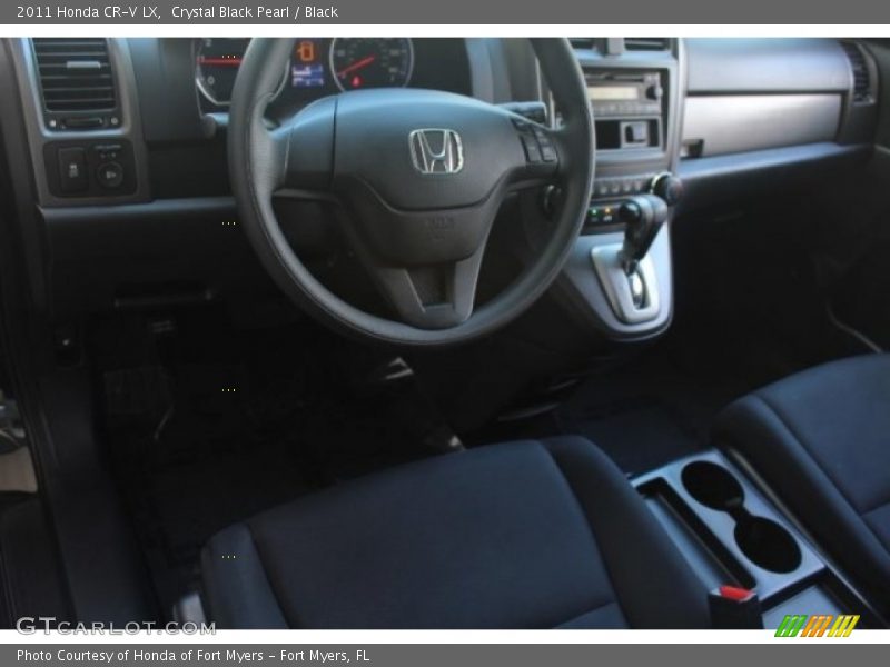 Crystal Black Pearl / Black 2011 Honda CR-V LX