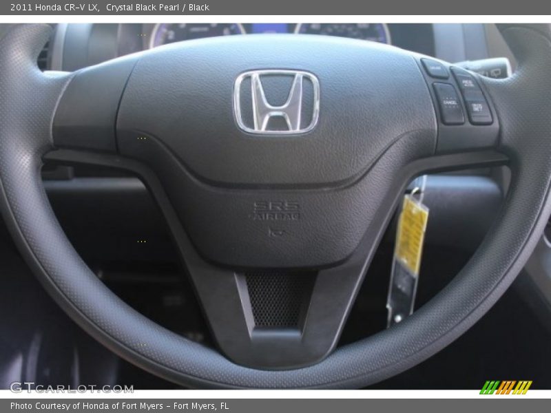 Crystal Black Pearl / Black 2011 Honda CR-V LX