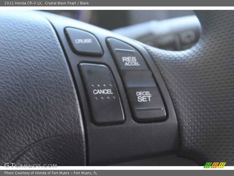 Crystal Black Pearl / Black 2011 Honda CR-V LX