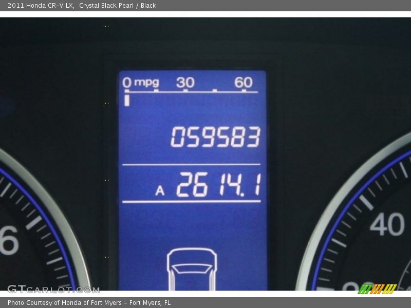 Crystal Black Pearl / Black 2011 Honda CR-V LX