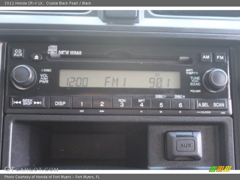 Crystal Black Pearl / Black 2011 Honda CR-V LX