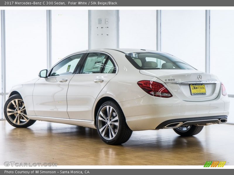 Polar White / Silk Beige/Black 2017 Mercedes-Benz C 300 Sedan