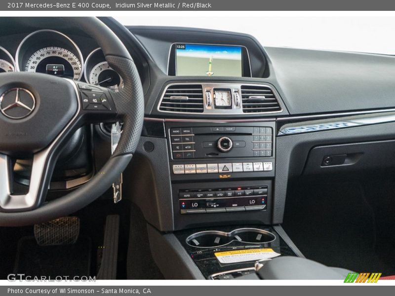 Iridium Silver Metallic / Red/Black 2017 Mercedes-Benz E 400 Coupe