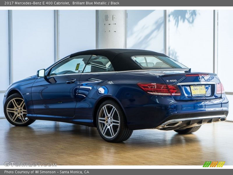 Brilliant Blue Metallic / Black 2017 Mercedes-Benz E 400 Cabriolet