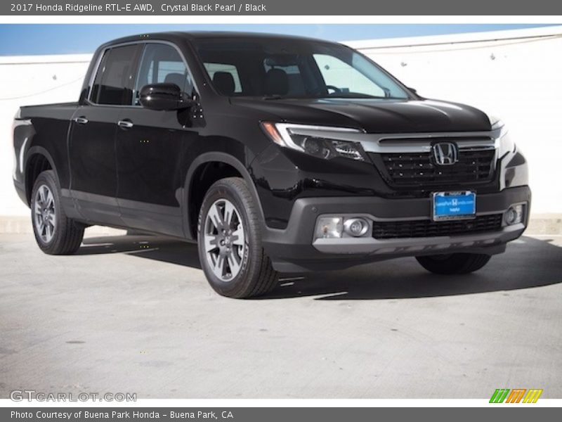 Crystal Black Pearl / Black 2017 Honda Ridgeline RTL-E AWD