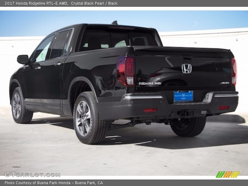 Crystal Black Pearl / Black 2017 Honda Ridgeline RTL-E AWD