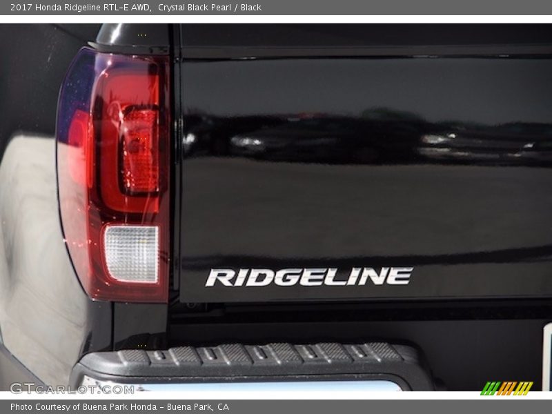 Crystal Black Pearl / Black 2017 Honda Ridgeline RTL-E AWD