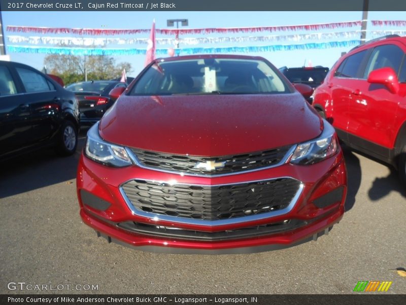Cajun Red Tintcoat / Jet Black 2017 Chevrolet Cruze LT
