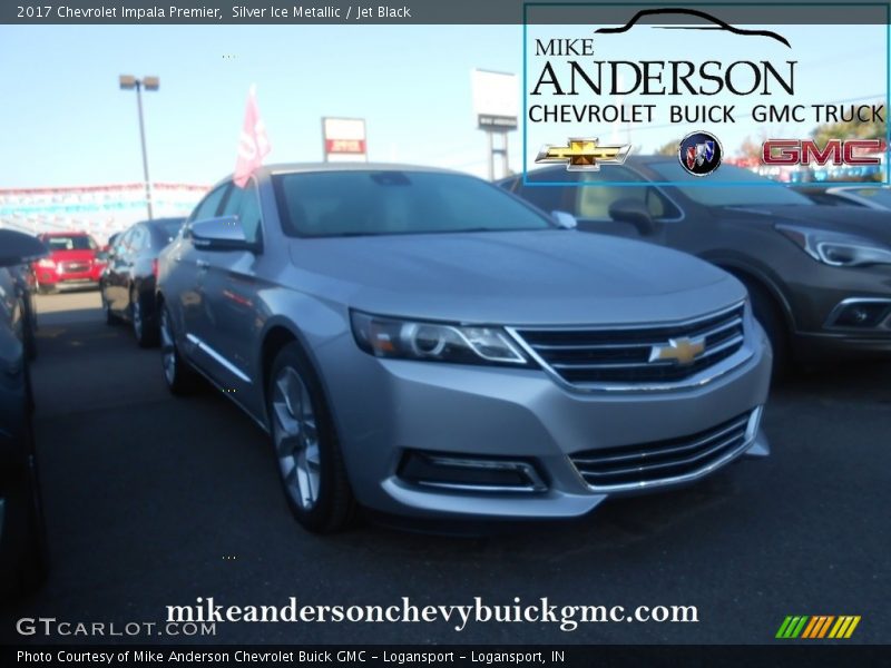 Silver Ice Metallic / Jet Black 2017 Chevrolet Impala Premier