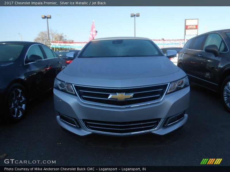 Silver Ice Metallic / Jet Black 2017 Chevrolet Impala Premier