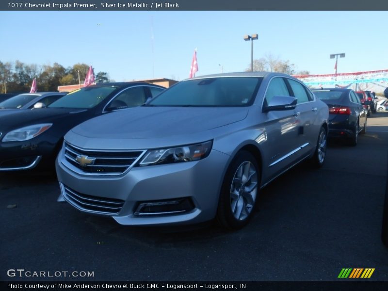 Silver Ice Metallic / Jet Black 2017 Chevrolet Impala Premier