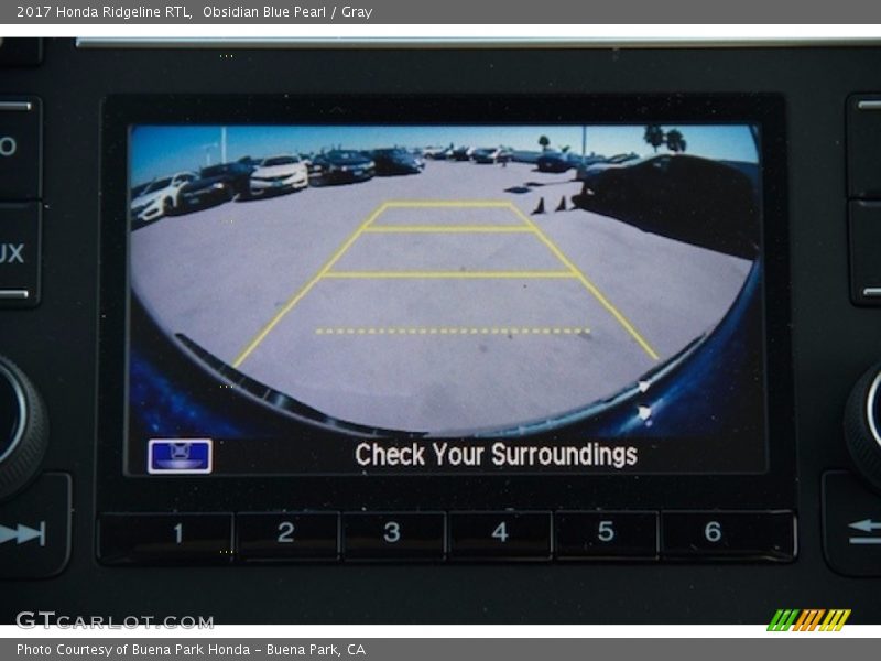 Obsidian Blue Pearl / Gray 2017 Honda Ridgeline RTL