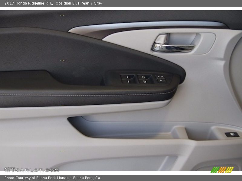 Obsidian Blue Pearl / Gray 2017 Honda Ridgeline RTL