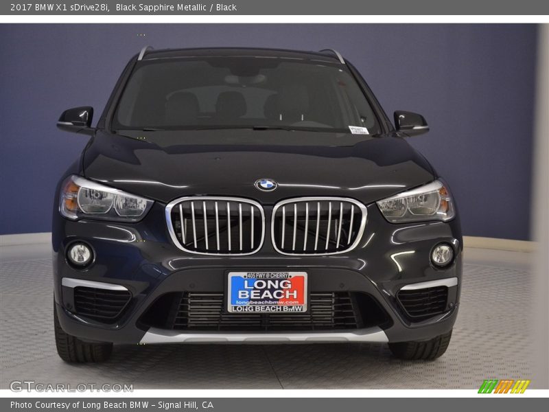 Black Sapphire Metallic / Black 2017 BMW X1 sDrive28i