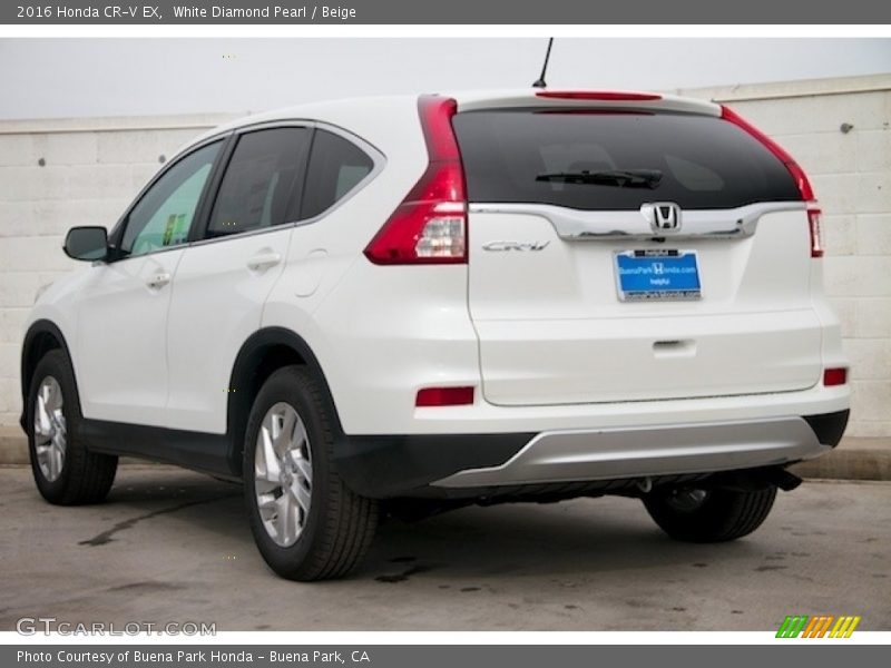 White Diamond Pearl / Beige 2016 Honda CR-V EX