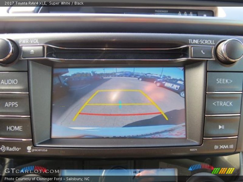 Super White / Black 2017 Toyota RAV4 XLE