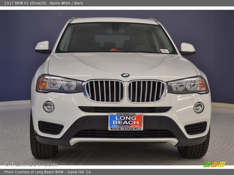 Alpine White / Black 2017 BMW X3 sDrive28i