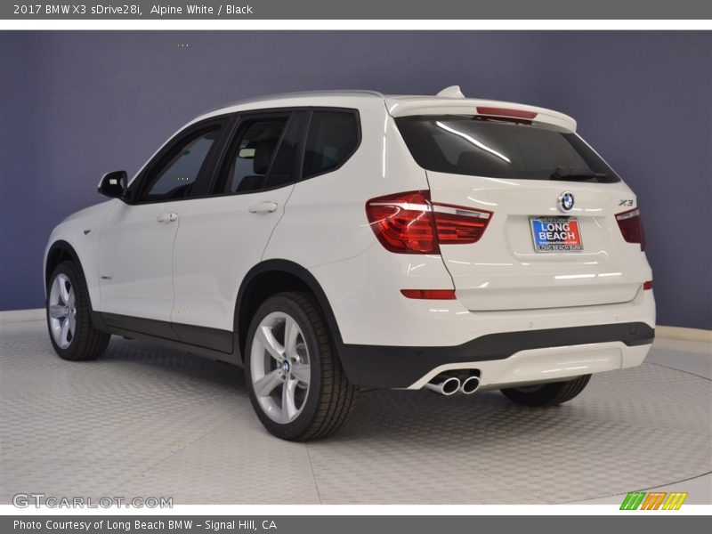 Alpine White / Black 2017 BMW X3 sDrive28i