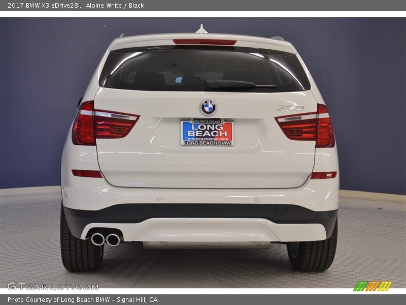 Alpine White / Black 2017 BMW X3 sDrive28i