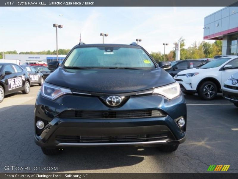Galactic Aqua Mica / Black 2017 Toyota RAV4 XLE