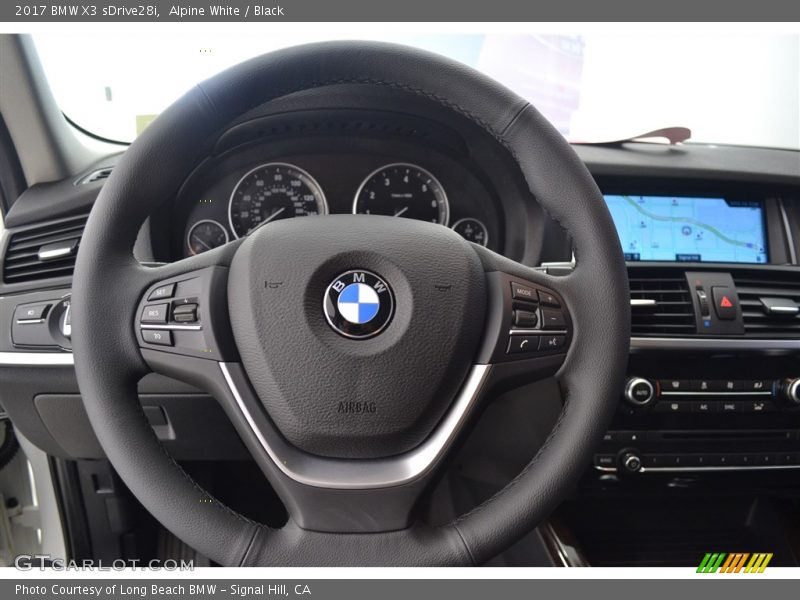 Alpine White / Black 2017 BMW X3 sDrive28i