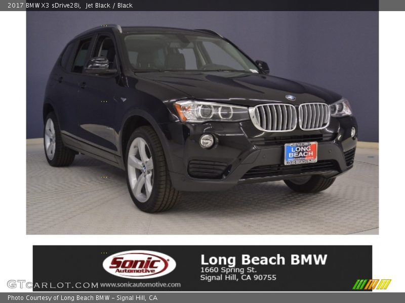 Jet Black / Black 2017 BMW X3 sDrive28i