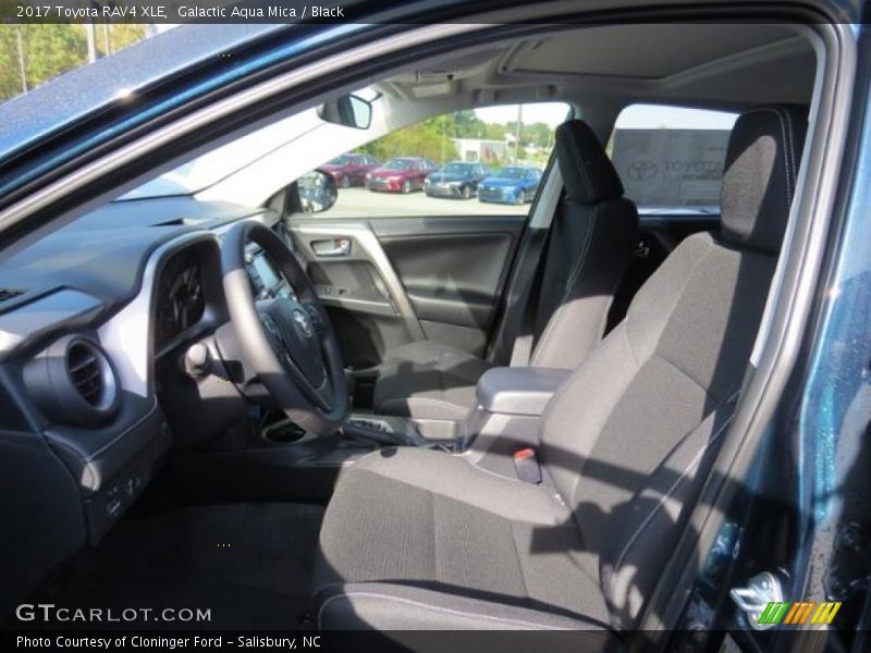 Galactic Aqua Mica / Black 2017 Toyota RAV4 XLE
