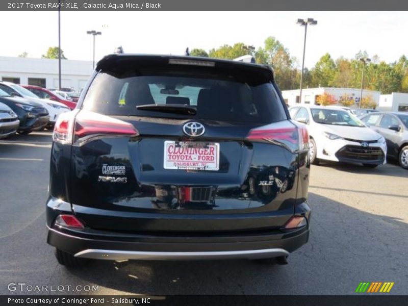 Galactic Aqua Mica / Black 2017 Toyota RAV4 XLE