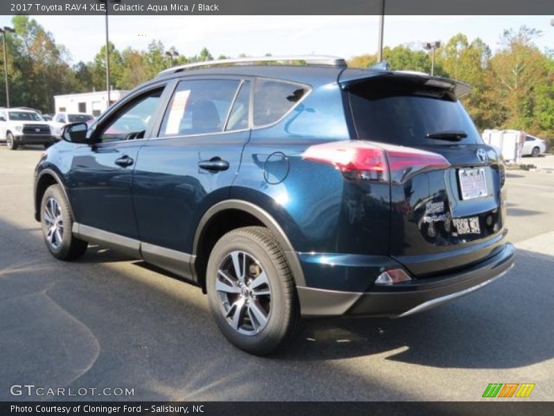 Galactic Aqua Mica / Black 2017 Toyota RAV4 XLE