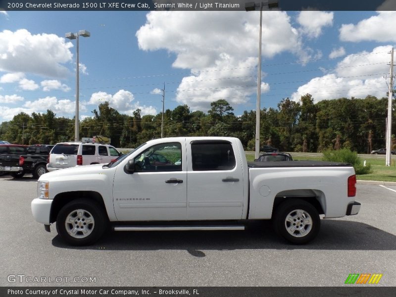 Summit White / Light Titanium 2009 Chevrolet Silverado 1500 LT XFE Crew Cab