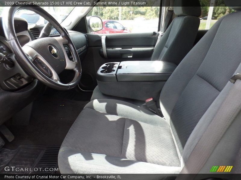 Summit White / Light Titanium 2009 Chevrolet Silverado 1500 LT XFE Crew Cab