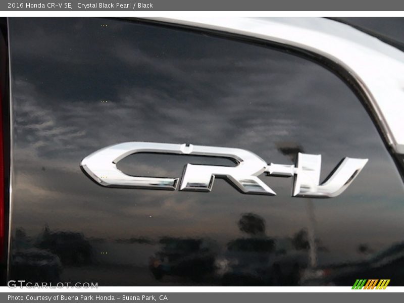 Crystal Black Pearl / Black 2016 Honda CR-V SE