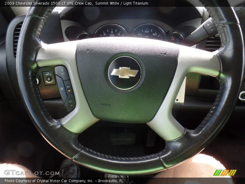 Summit White / Light Titanium 2009 Chevrolet Silverado 1500 LT XFE Crew Cab