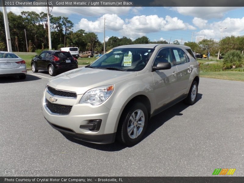 Gold Mist Metallic / Light Titanium/Jet Black 2011 Chevrolet Equinox LS
